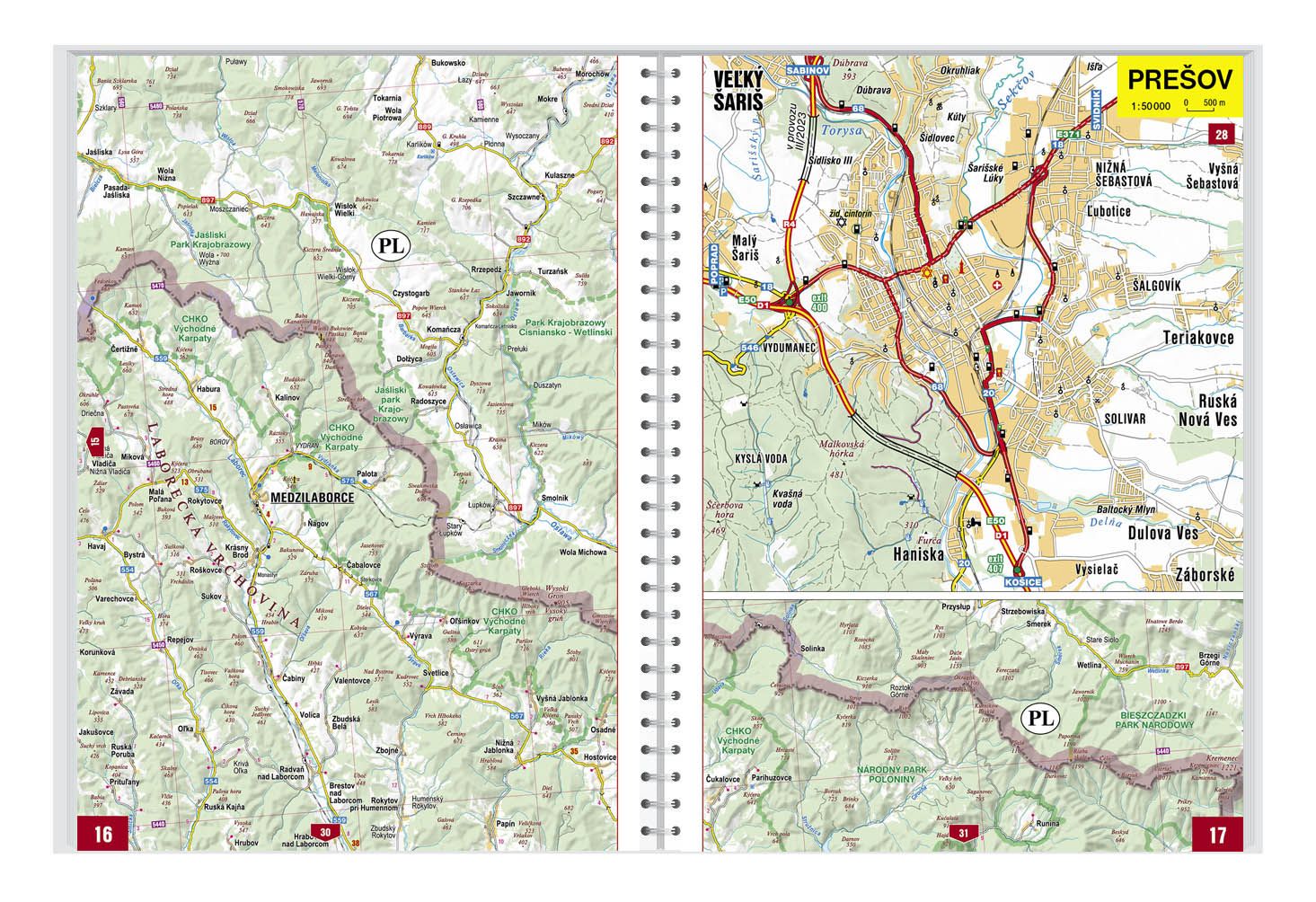 Atlas routier - République Tchèque & Slovaque | Freytag & Berndt atlas Freytag & Berndt 