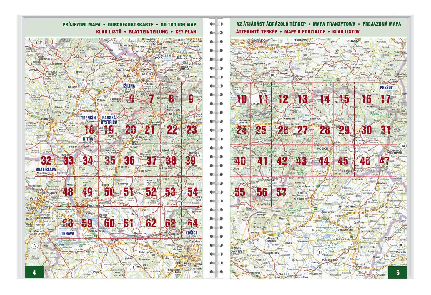 Atlas routier - République Tchèque & Slovaque | Freytag & Berndt atlas Freytag & Berndt 