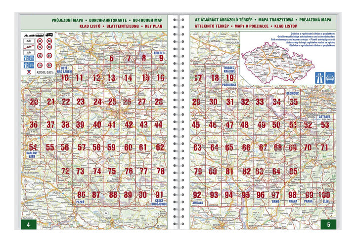 Atlas routier - République Tchèque & Slovaque | Freytag & Berndt atlas Freytag & Berndt 
