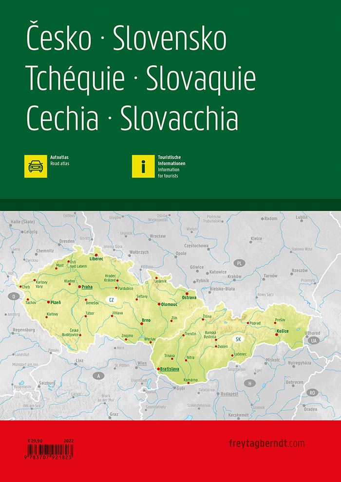 Atlas routier - République Tchèque & Slovaque | Freytag & Berndt atlas Freytag & Berndt 