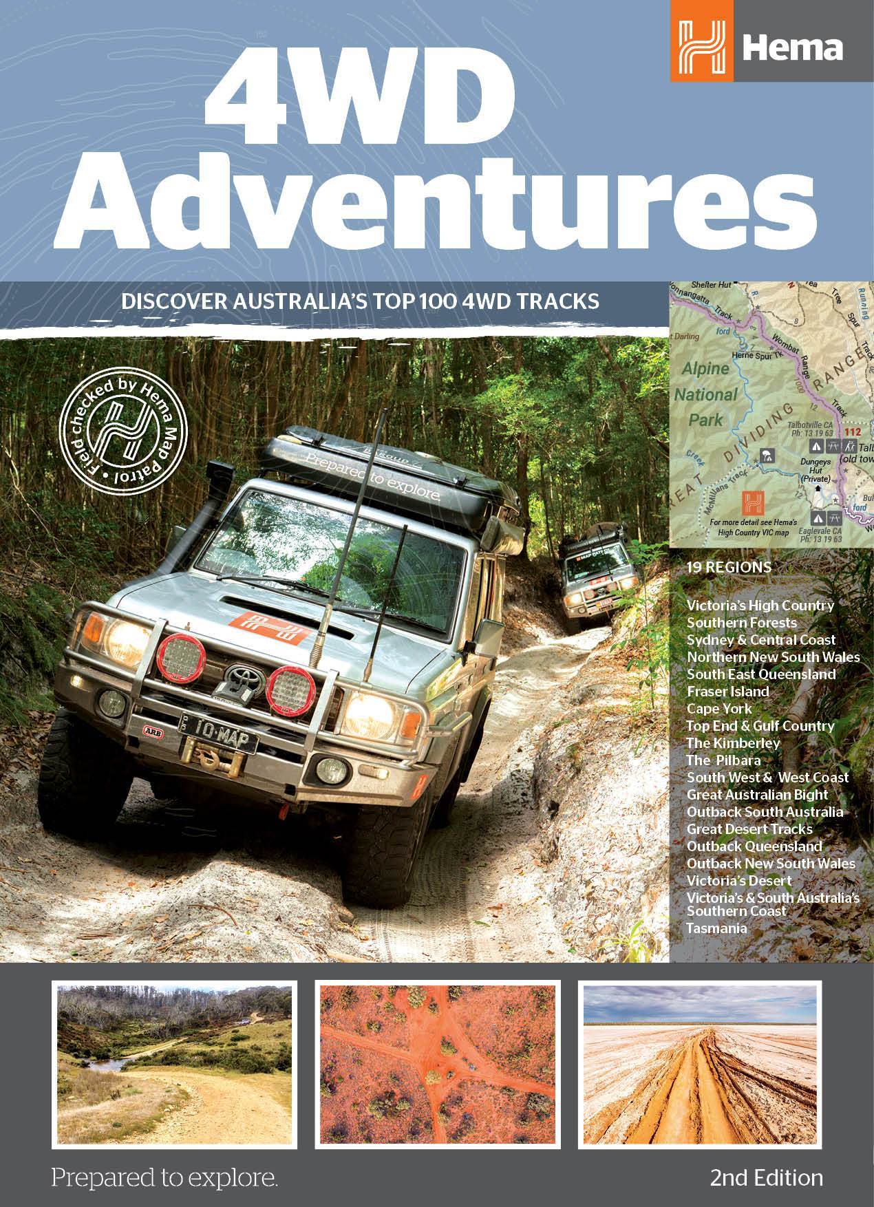 Atlas routier spécial 4 x 4 - Australie (TOP 100 des excursions) | Hema Maps atlas Hema Maps 