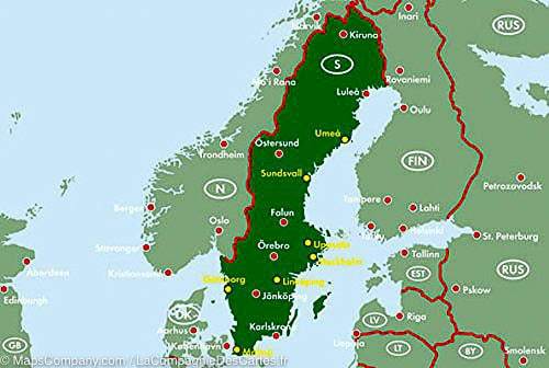 Atlas routier - Suède | Freytag & Berndt atlas Freytag & Berndt