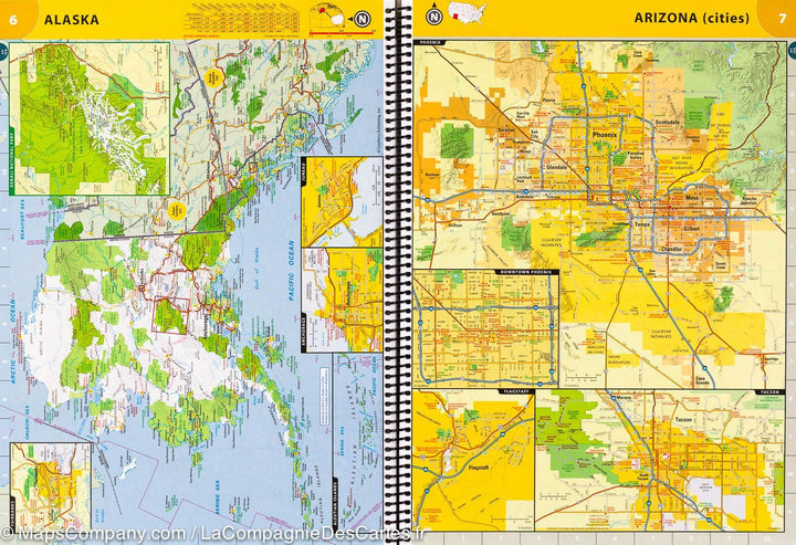 Atlas routier très grand format des USA Canada & Mexique | National Geographic atlas National Geographic 