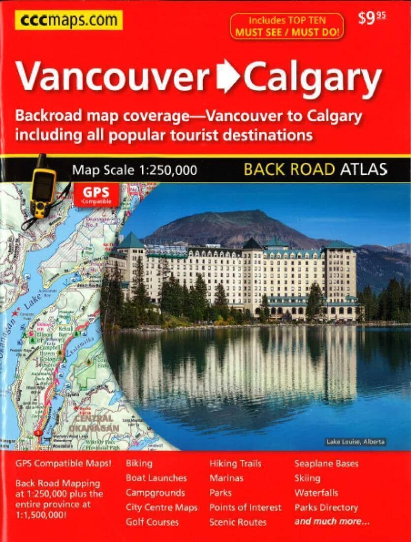 Atlas routier - Vancouver à Calgary | Canadian Cartographics Corporation atlas Canadian Cartographics Corporation