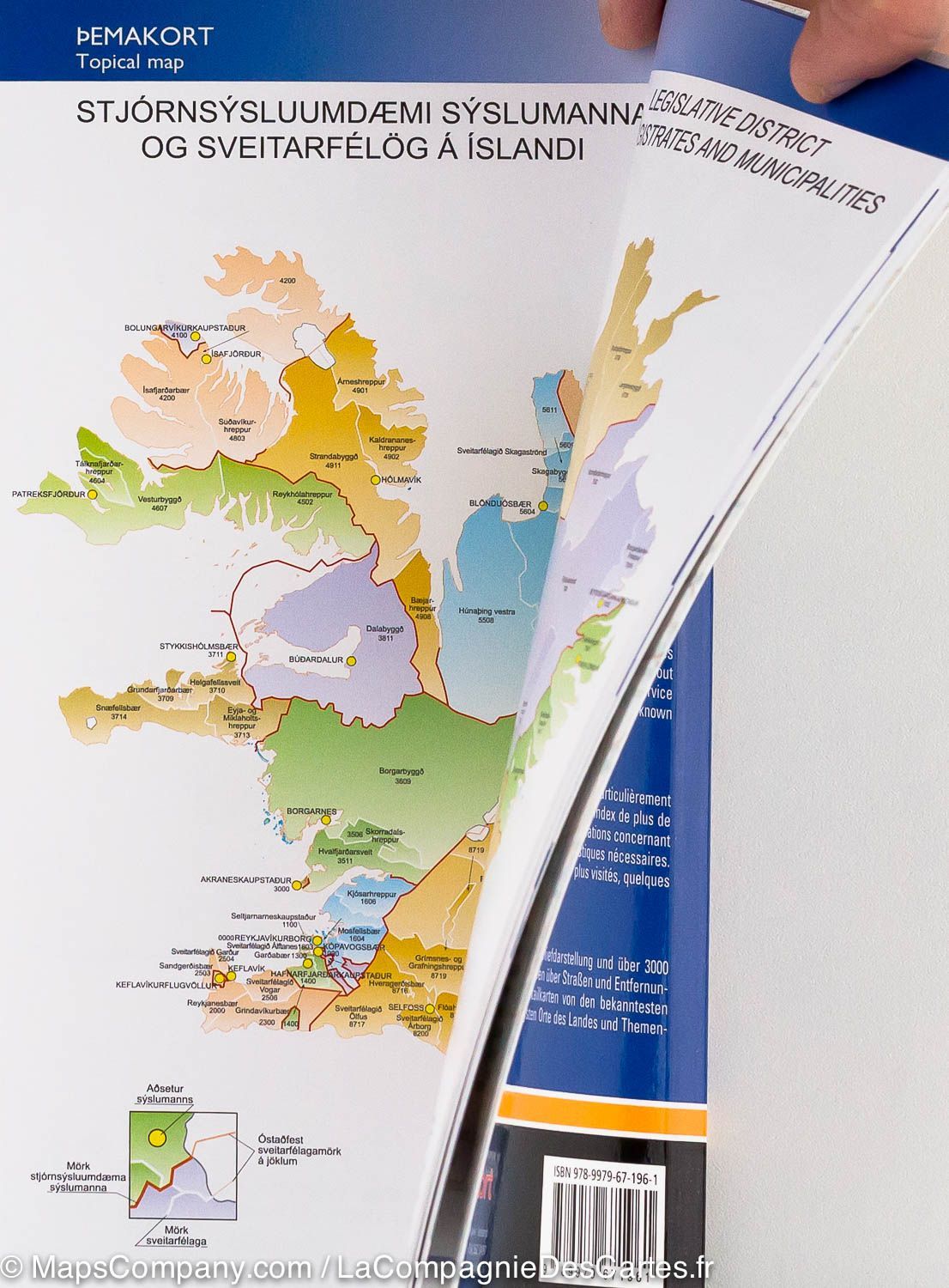 Atlas touristique de poche- Islande | Ferdakort atlas Ferdakort