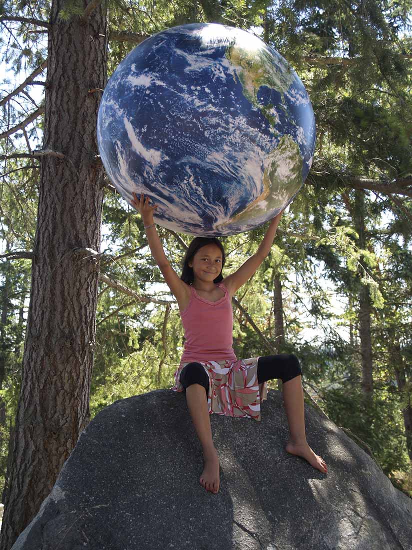Ballon gonflable de 1 m - Terre vue de l'espace | Earthball globe Earthball 