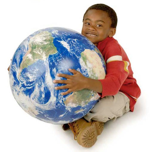 Ballon gonflable de 40 cm - Terre vue de l'espace | Earthball globe Earthball 