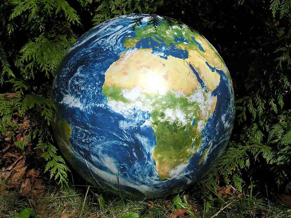 Ballon gonflable de 40 cm - Terre vue de l'espace | Earthball globe Earthball