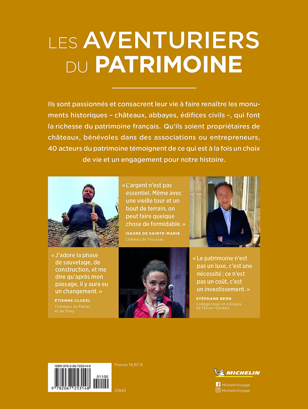Beau livre - Les Aventuriers du Patrimoine Michelin beau livre Michelin 