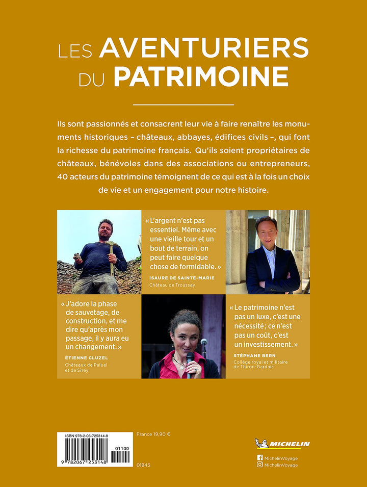 Beau livre - Les Aventuriers du Patrimoine Michelin beau livre Michelin 