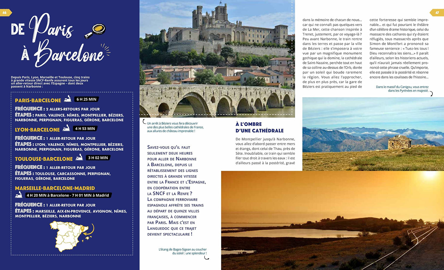 Beau livre - Les plus beaux voyages en train à travers l'Europe | Larousse beau livre Dilibel 