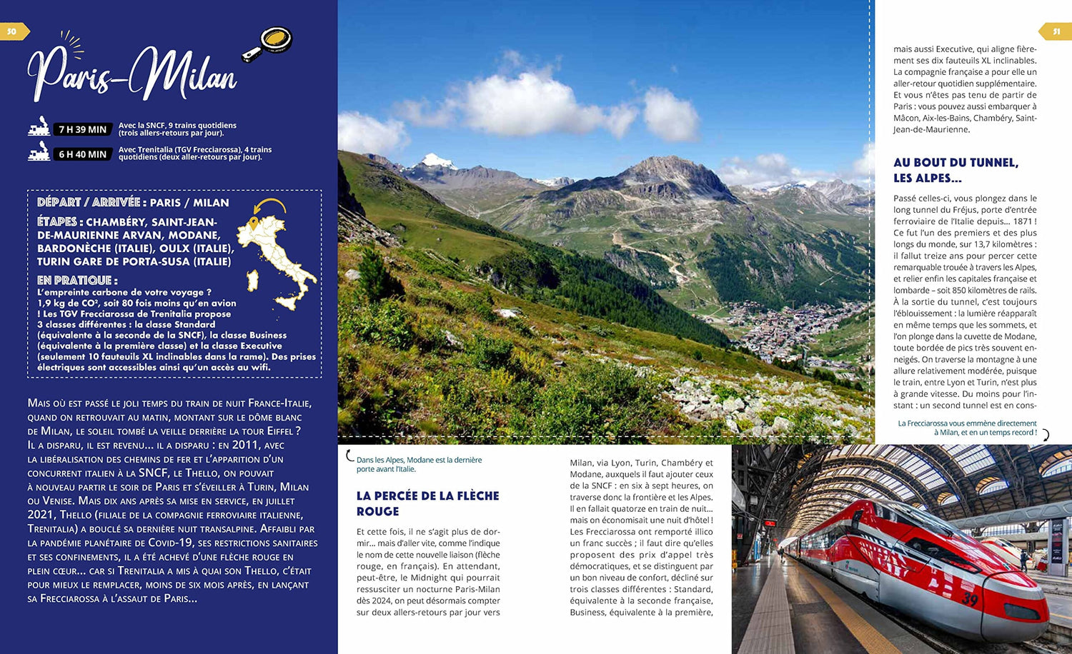 Beau livre - Les plus beaux voyages en train à travers l'Europe | Larousse beau livre Dilibel 