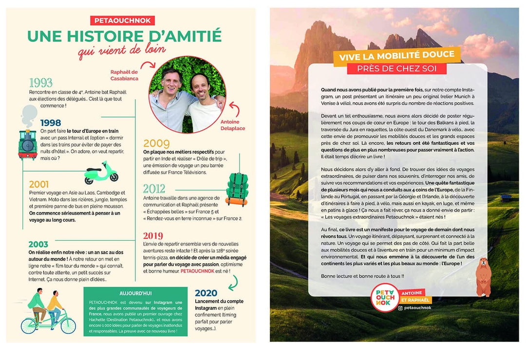 Beau livre - Les voyages extraordinaires de Petaouchnok en Europe : Explorez l'Europe à pied, à vélo, en kayak | Hachette beau livre Hachette 