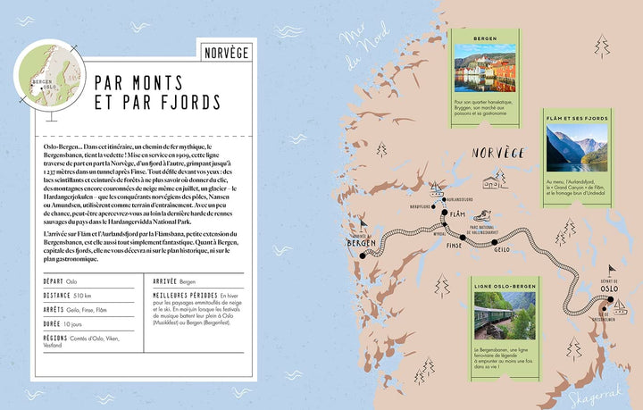Beau livre - L'Europe du Nord en train : 16 itinéraires de l'Écosse à la Scandinavie | Hachette beau livre Hachette 