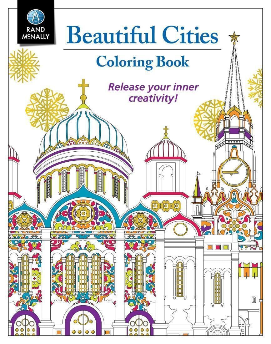 Beautiful Cities, Coloring Book | Rand McNally plan de ville Rand McNally
