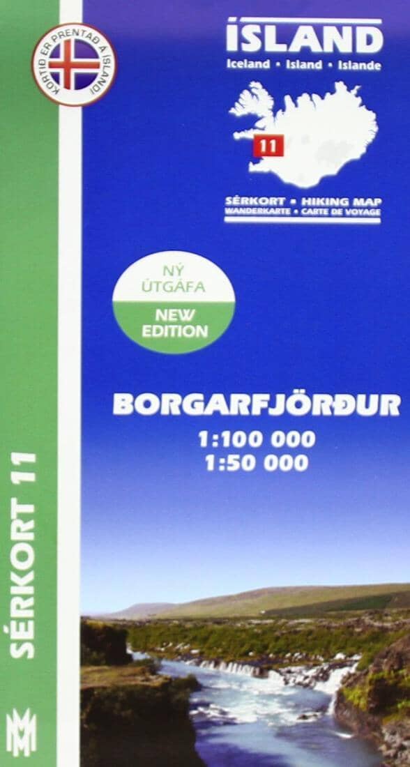 Borgarfjordur | Mal og menning carte de randonnée Mal og menning Default Title