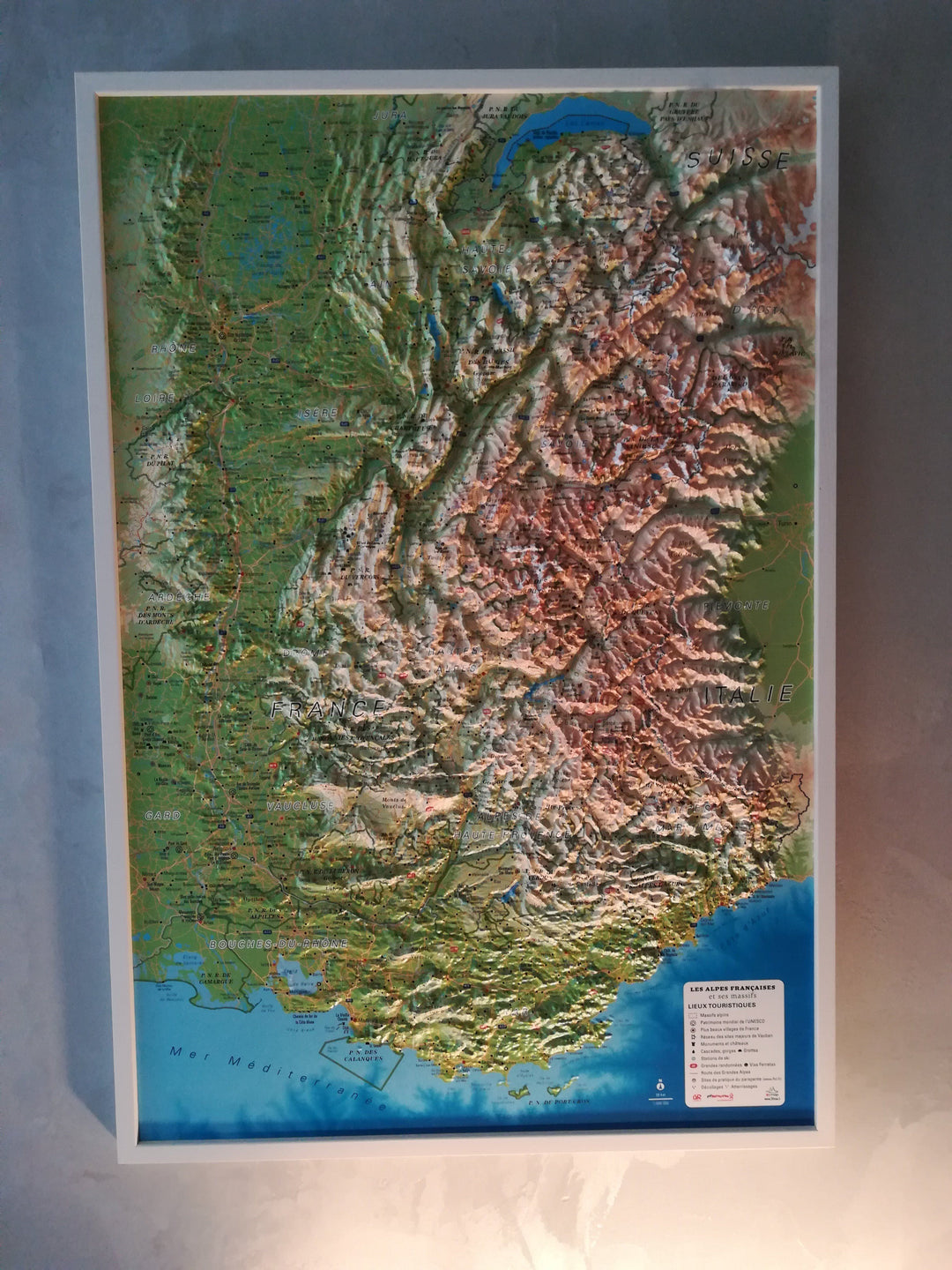 Cadre pour carte en relief | 3D Map carte relief 3D Map 