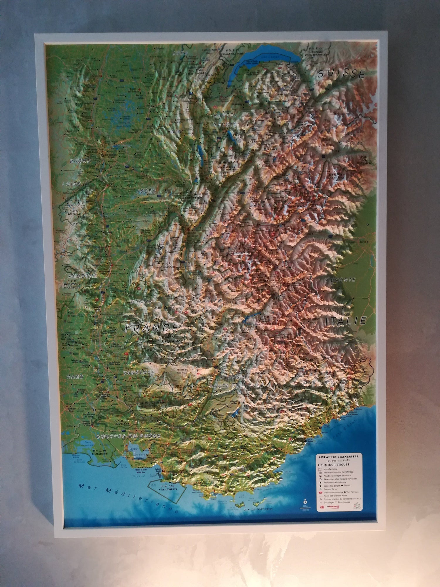 Cadre pour carte en relief (41 x 61 cm) | 3D Map carte en relief 3D Map