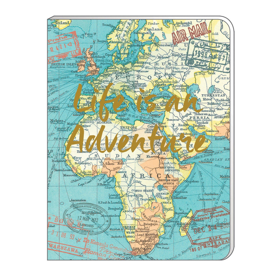 Cahier - Design "vintage blue map" | Robert Frederick accessoire de voyage Robert Frederick Format A5 - 15 x 21 cm 