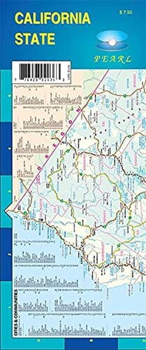 Californie, plastifiée | GM Johnson carte pliée GM Johnson 
