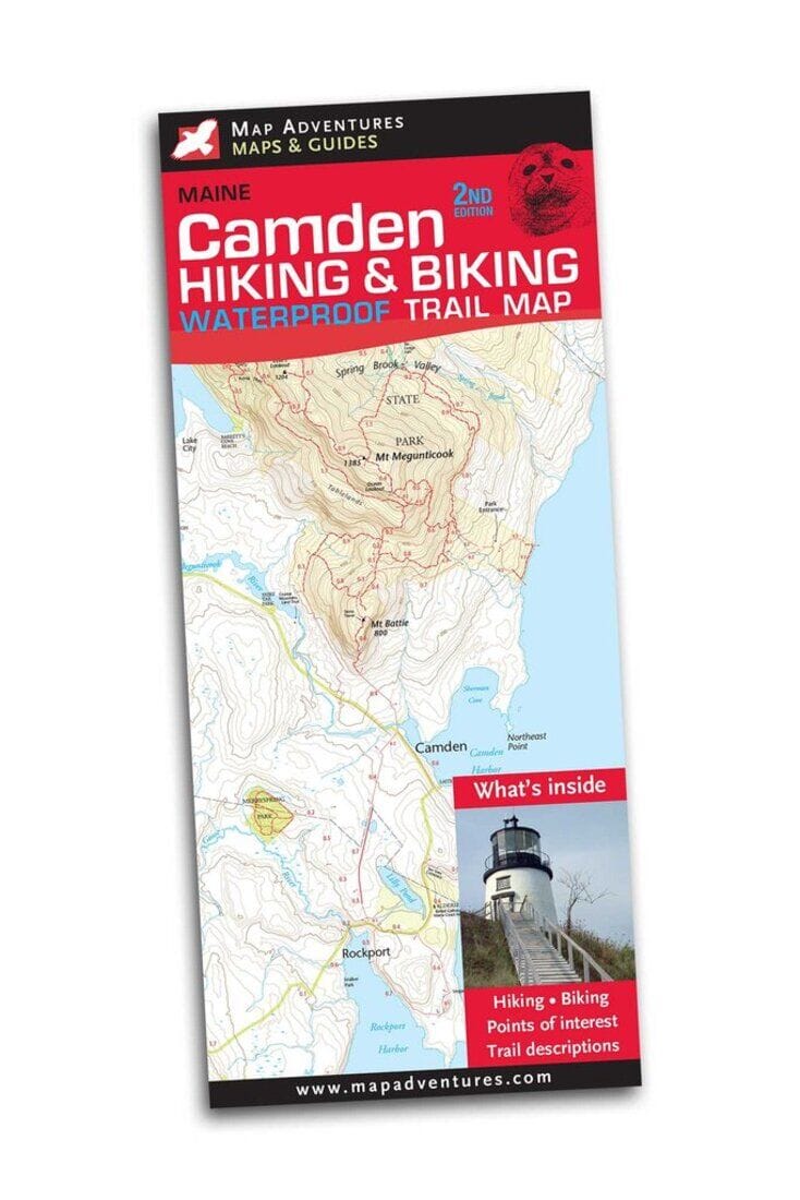 Camden Hiking & Biking Trail Map | Map Adventures carte de randonnée Map Adventures