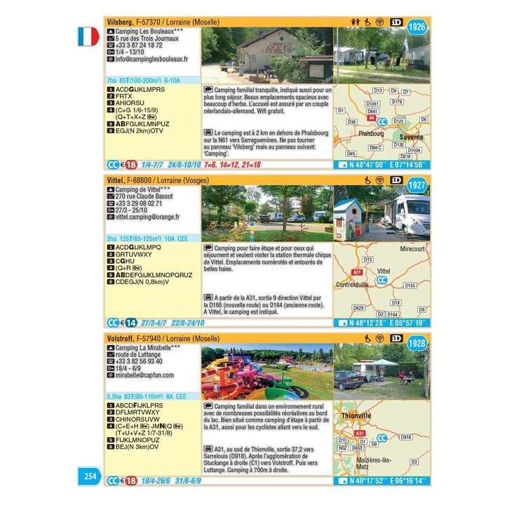 CampingCard ACSI - Carte de réductions & Guide - Europe 2022 guide pratique ACSI 