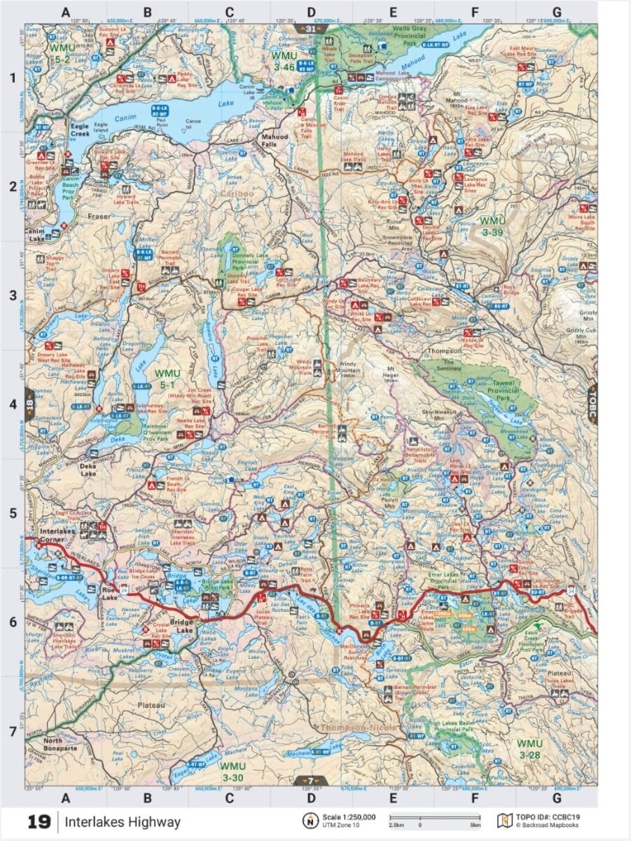 Cariboo Chilcotin Coast BC MapBook | Backroads Mapbooks atlas Backroads Mapbooks 