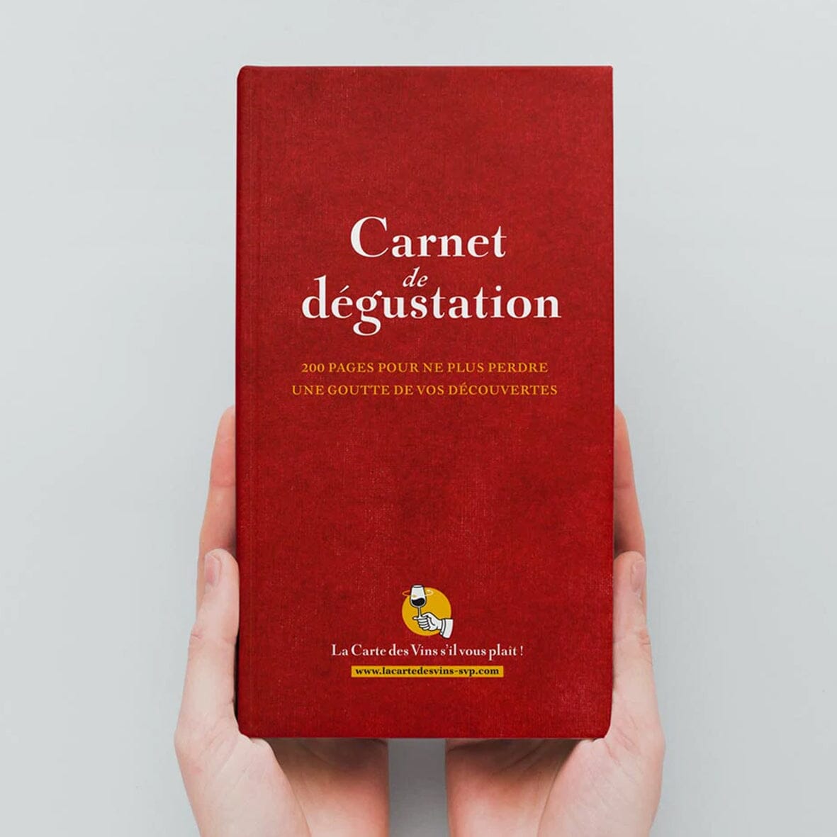 Carnet de dégustation de vins - couleur rouge guide pratique La carte des vins 
