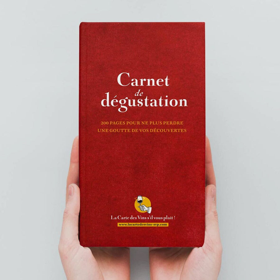 Carnet de dégustation de vins - couleur rouge guide pratique La carte des vins 