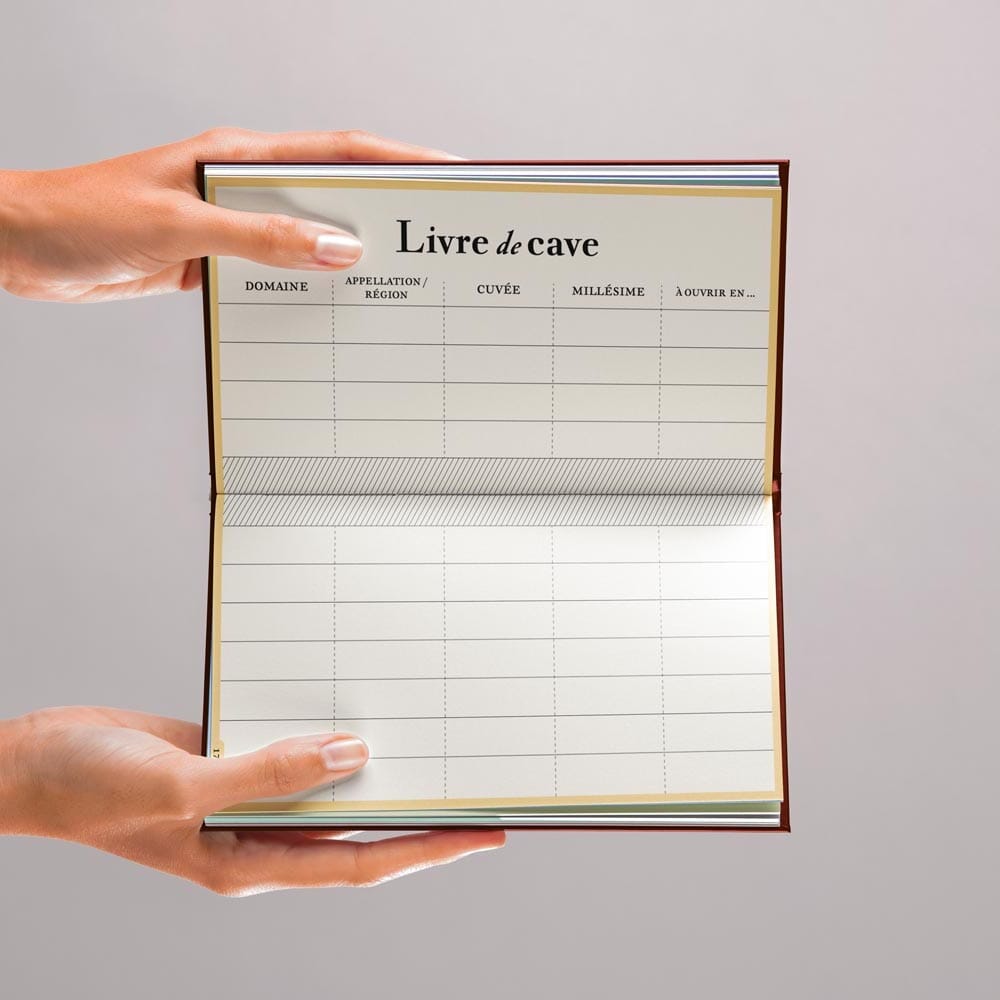 Carnet de dégustation de vins - couleur rouge guide pratique La carte des vins 