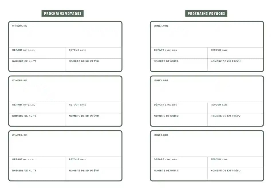 Carnet de vanlife | Aventura carnet de voyage Aventura