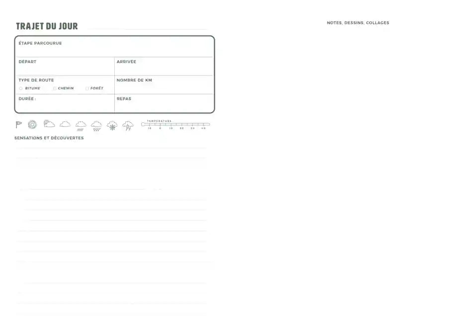 Carnet de vanlife | Aventura carnet de voyage Aventura