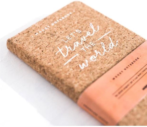 Carnet de voyage de poche en liège - format A6 (9 x 14 cm) | Miss Wood carnet de voyage Miss Wood