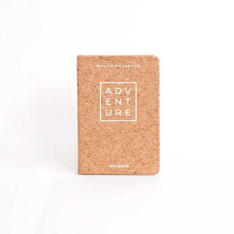 Carnet de voyage de poche en liège - format A6 (9 x 14 cm) | Miss Wood carnet de voyage Miss Wood Adventure
