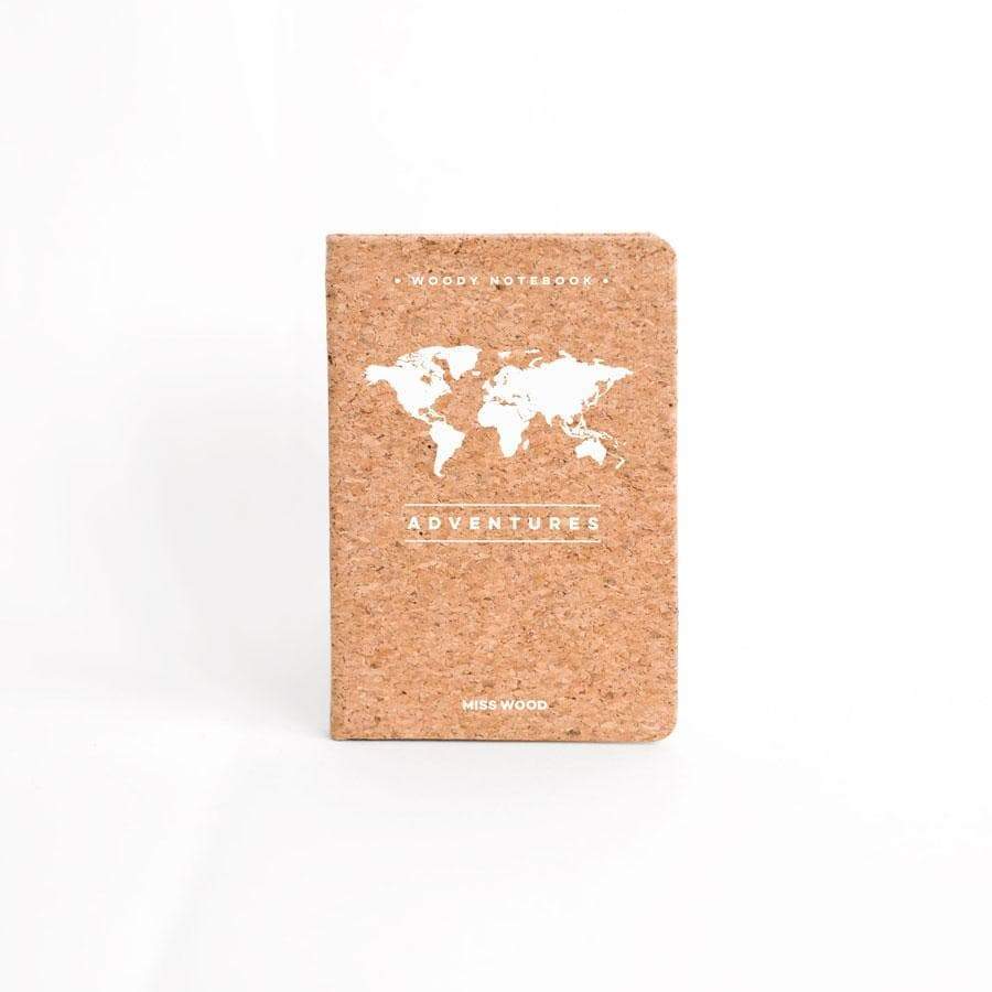 Carnet de voyage de poche en liège - format A6 (9 x 14 cm) | Miss Wood accessoire de voyage Miss Wood Adventure 