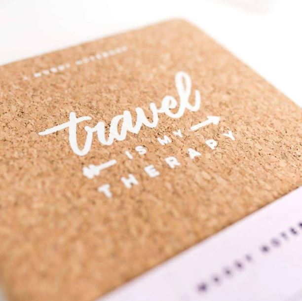 Carnet de voyage en liège - format A5 (14 x 21 cm) | Miss Wood accessoire de voyage Miss Wood 