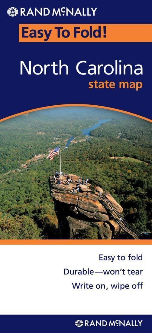 North Carolina, Easy to Fold by Rand McNally