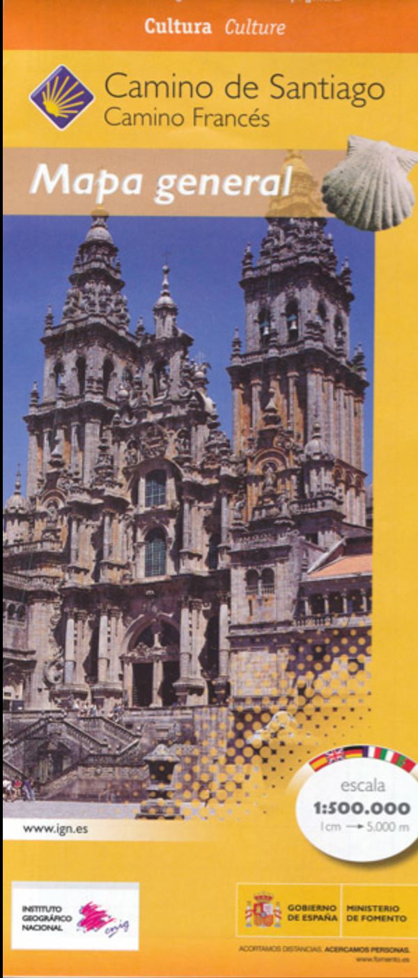 Carte - Chemin de St Jacques, vue d'ensemble | CNIG carte routière CNIG