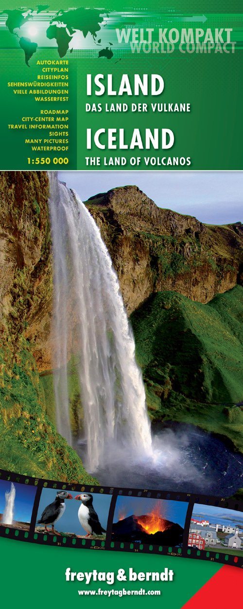 Carte compacte - Islande | Freytag & Berndt carte pliée Freytag & Berndt 