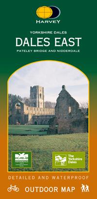 Carte cycliste - Dales Est, Pateley Bridge & Nidderdale | Harvey Maps - Cycling maps carte cycliste Harvey Maps