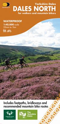 Carte cycliste - Dales Nord | Harvey Maps - Cycling maps carte pliée Harvey Maps 