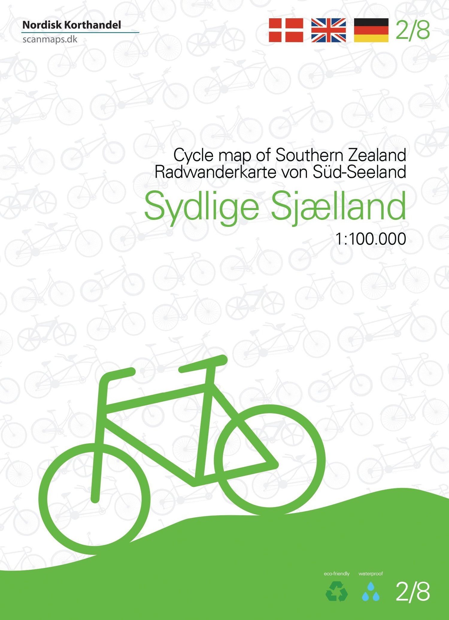 Carte cycliste du Danemark n° 2 - Sud-Zélande | Scanmaps carte cycliste Scanmaps Default Title