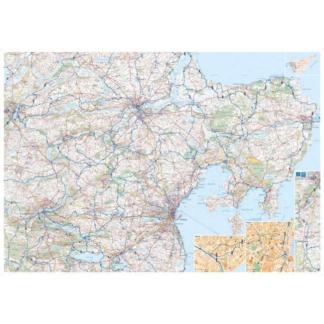 Carte cycliste du Danemark n° 4 - Jutland Est | Nordisk Korthandel carte pliée Scanmaps 