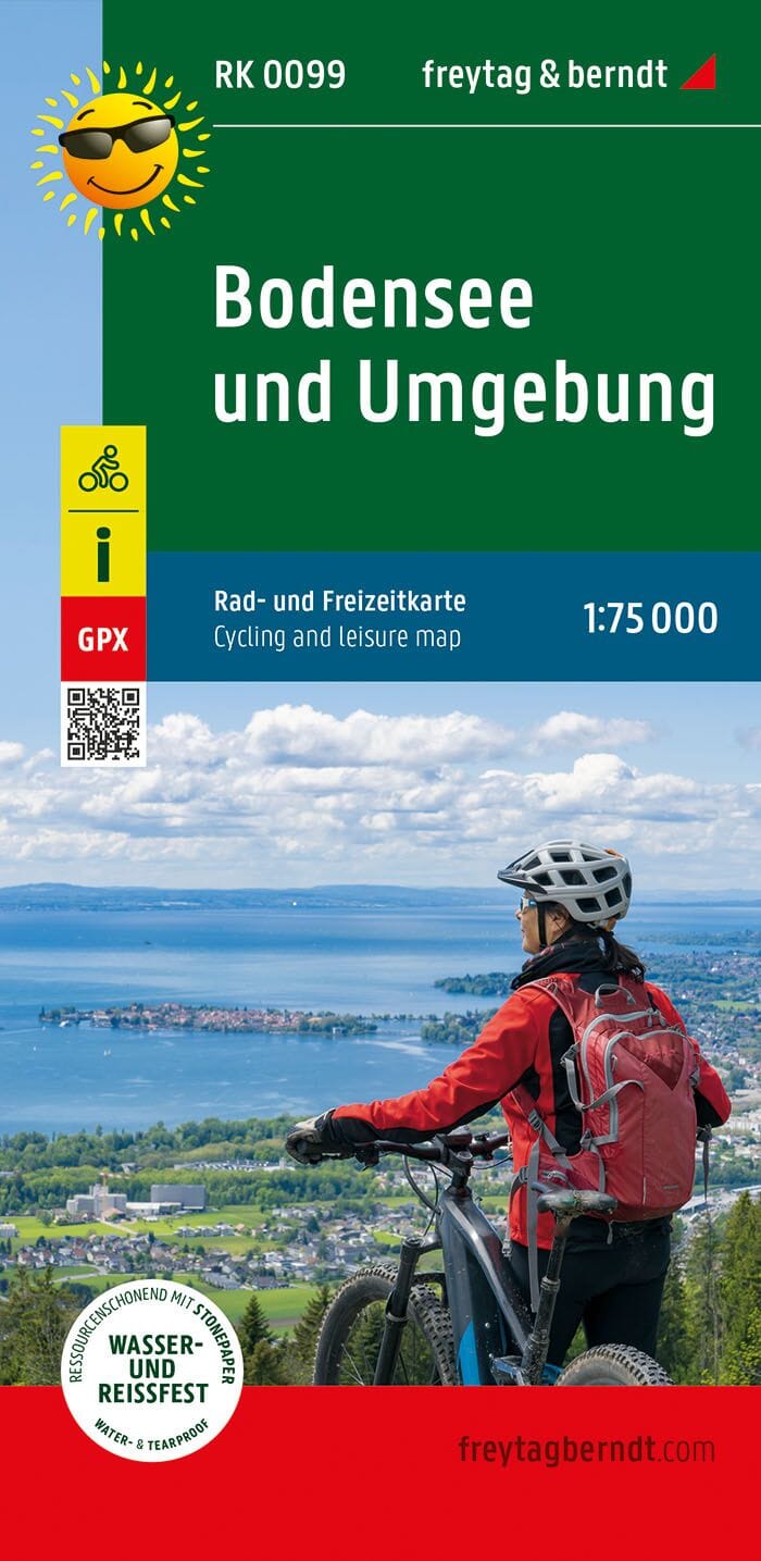 Carte cycliste - Lac de Constance | Freytag & Berndt carte pliée Freytag & Berndt 