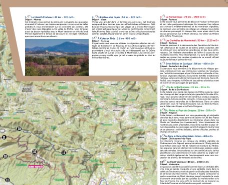 Carte cycliste - Le Gravel en Vaucluse, 30 parcours tous niveaux | VTOPO carte cycliste VTOPO