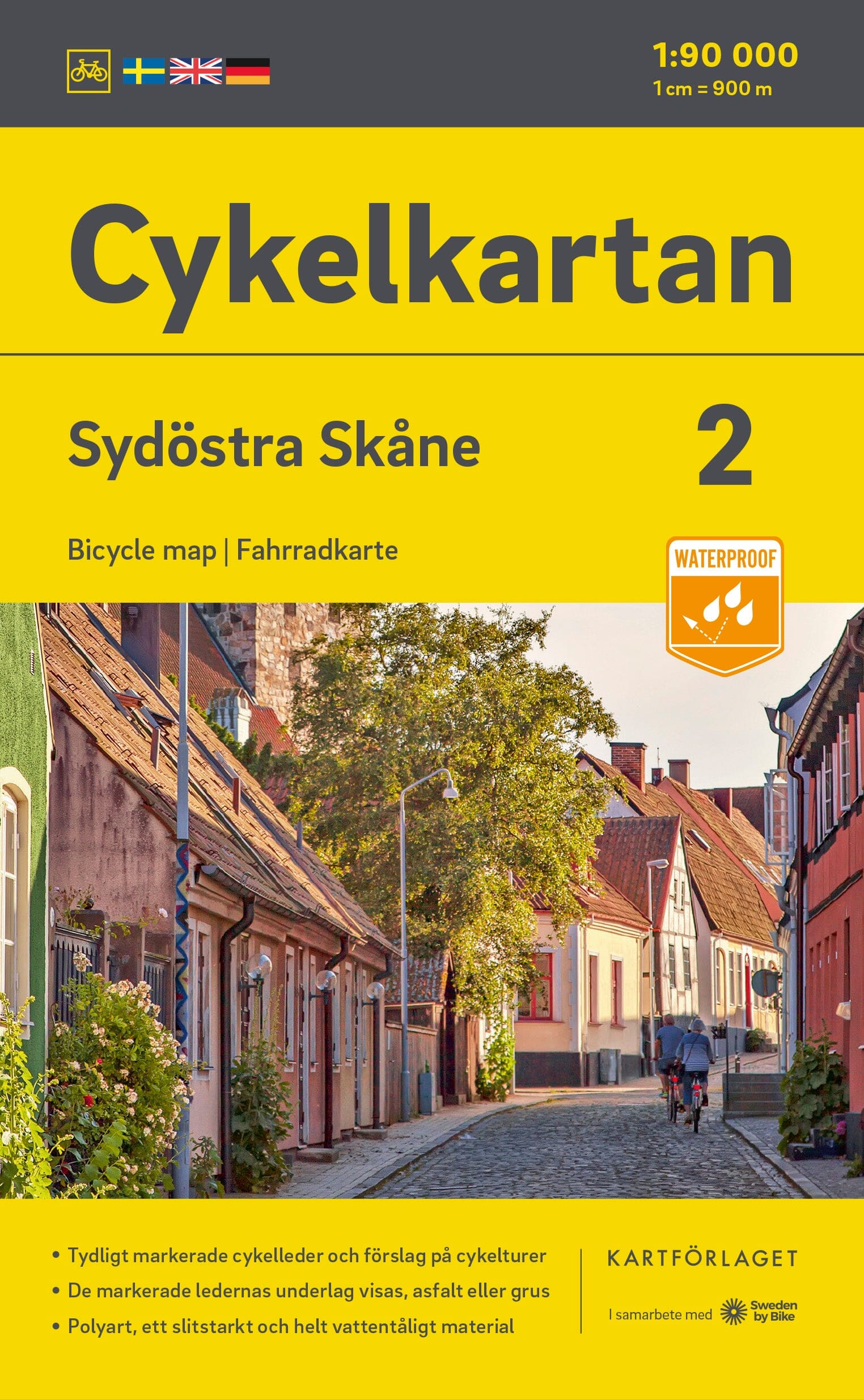 Carte cycliste n° 02 - Skane Sud-est (Suède) | Norstedts carte cycliste Norstedts
