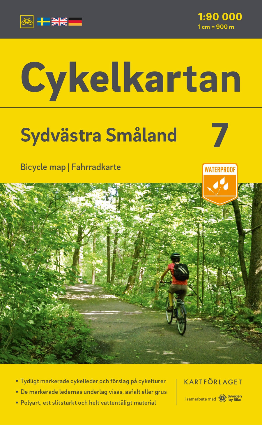Carte cycliste n° 07 - Smaland Sud-ouest (Suède) | Norstedts carte pliée Norstedts 