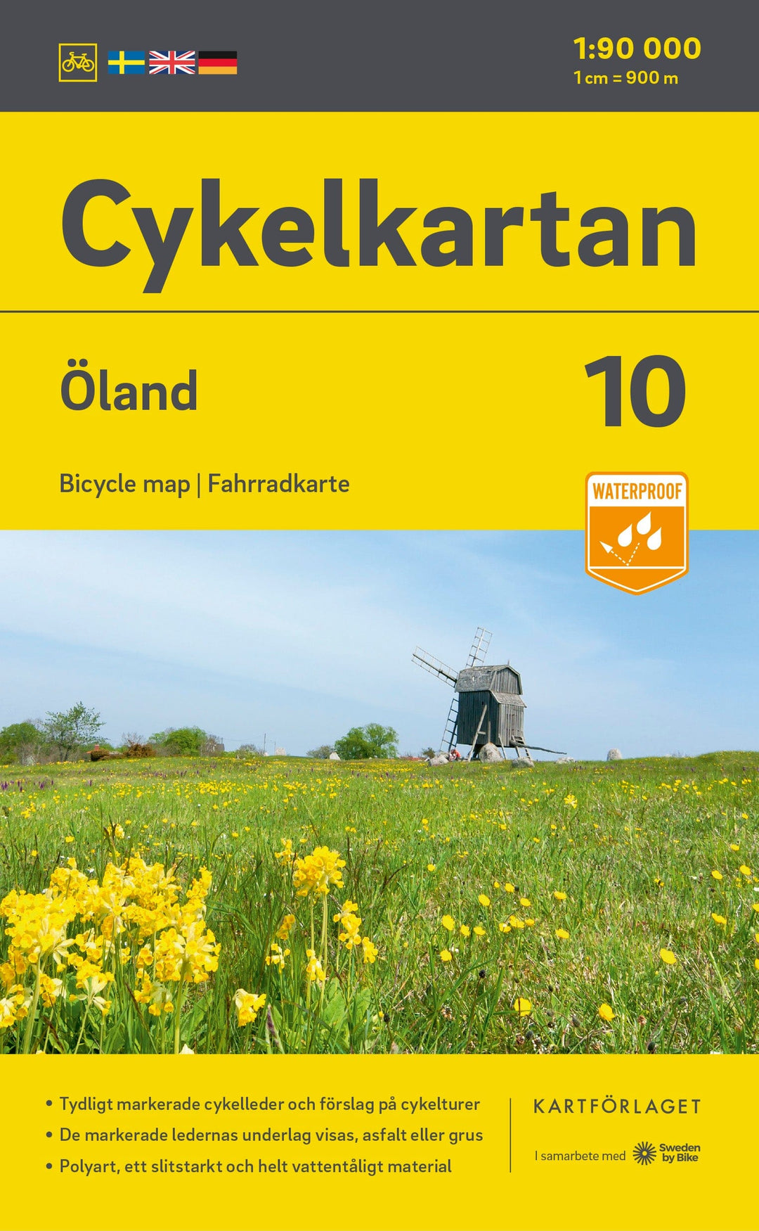 Carte cycliste n° 10 - Öland (Suède) | Norstedts carte cycliste Norstedts