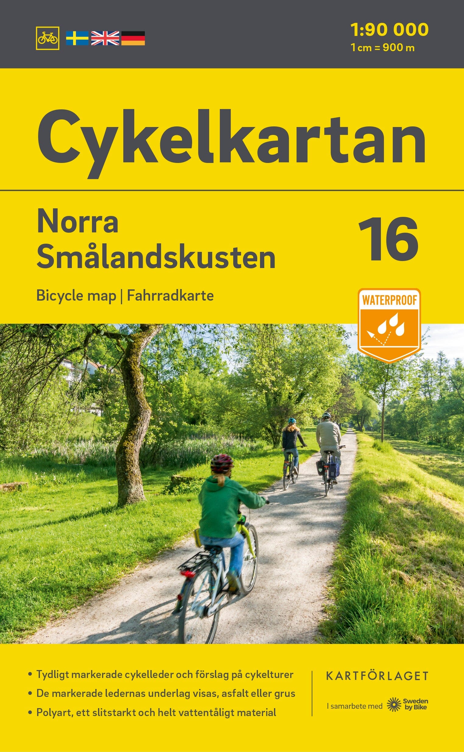 Carte cycliste n° 16 - Smaland Côte Nord (Suède) | Norstedts carte cycliste Norstedts