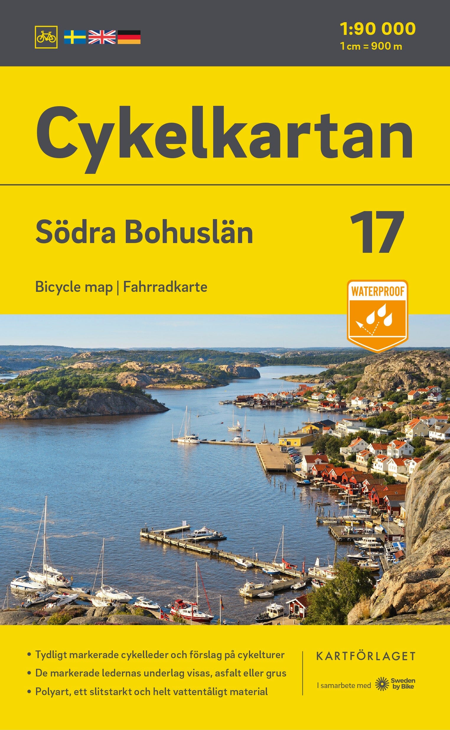 Carte cycliste n° 17 - Bohuslän Sud (Suède) | Norstedts carte cycliste Norstedts